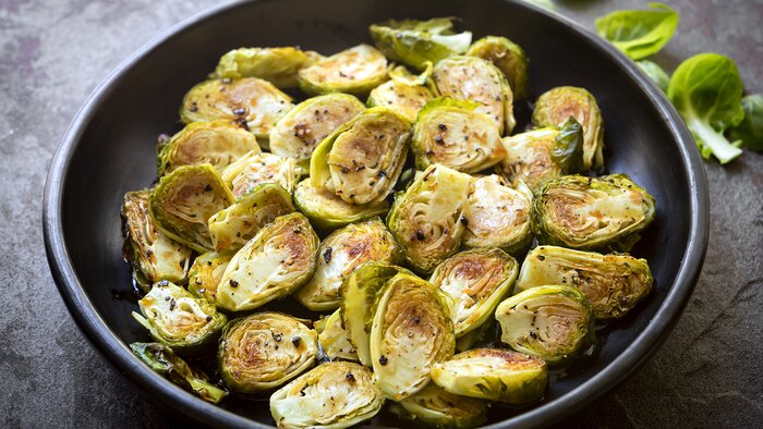 Maple Mustard Brussels Sprouts