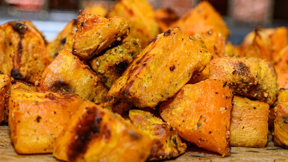Roasted MCT Spiced Sweet Potatoes