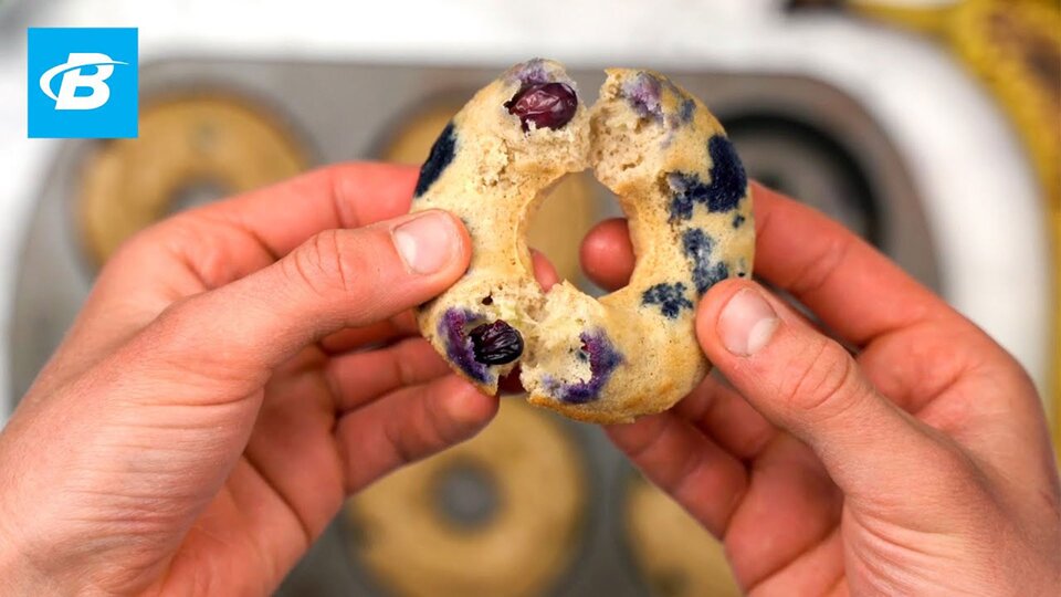 Blueberry Banana Protein Donuts