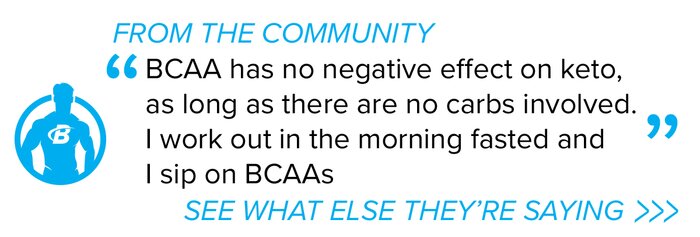 Keto BCAA forum quote