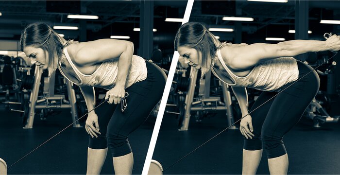 Single-arm triceps kick-back