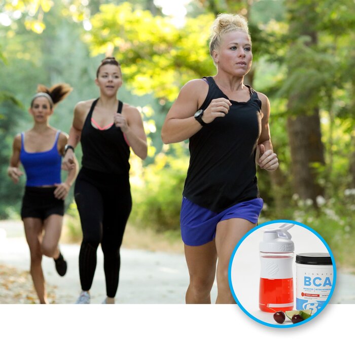 Running outdoors / BCAAs