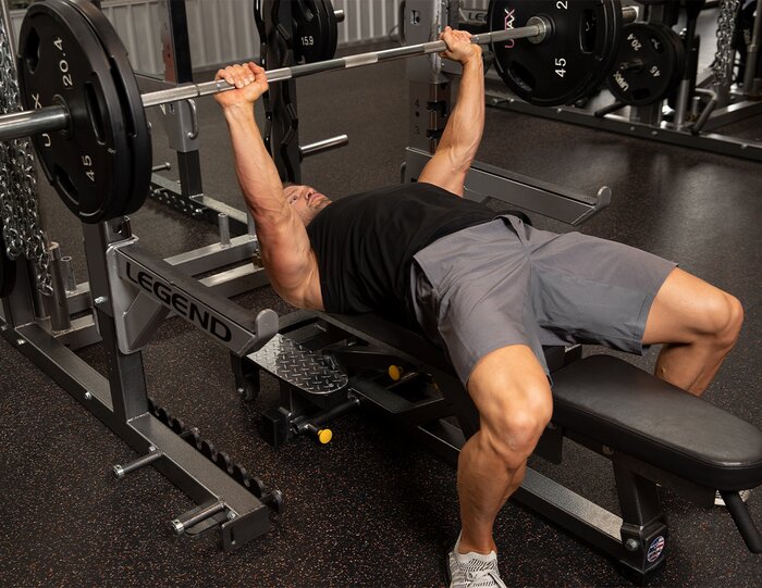 Bench press. chest exercise