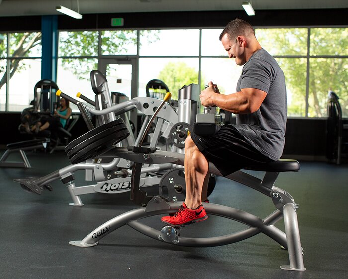 Lifting heavy on the seated machine calf raise