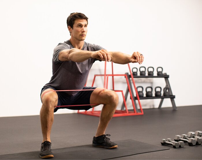 Banded squat