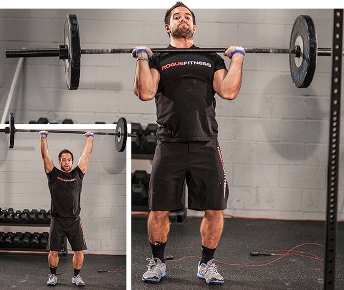 Rich Froning, shoulder-to-overhead press