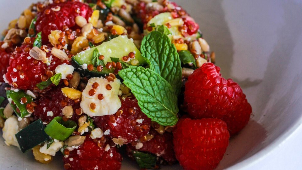 Quinoa Lentil Berry Salad