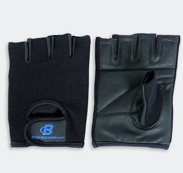 Bodybuilding.com Accessories Weightlifting Leather Gloves