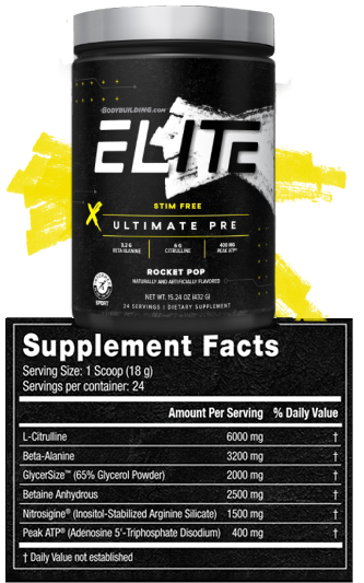 Elite Ultimate Pre-Workout Stim-Free