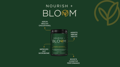 Nourish + Bloom Organic Mushroom Supplement