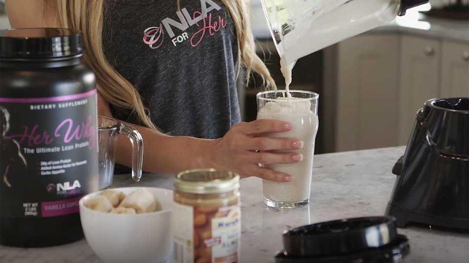 Lais DeLeon's Almond Banana Protein Shake