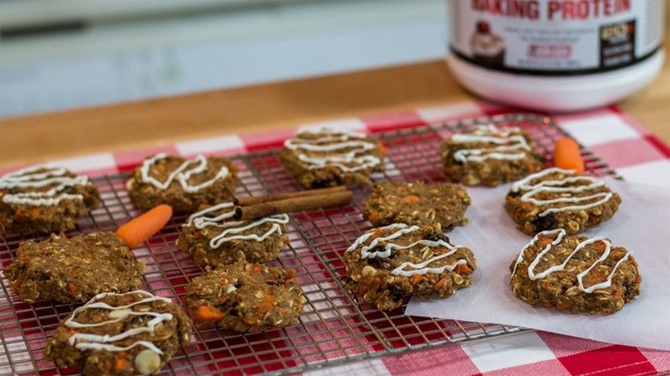 Carrot Cake Protein Cookies