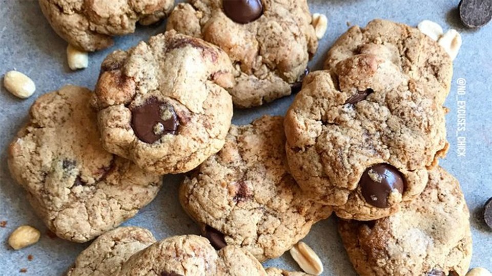 Chocolate Chip Peanut Butter Protein Cookies