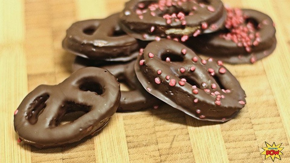 Chocolate-Covered Protein Pretzels