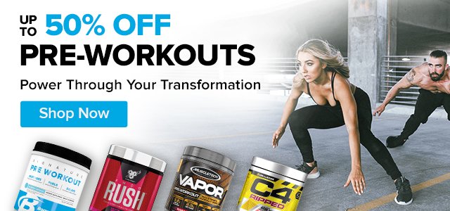 Up to 25% Off Pre-Workouts