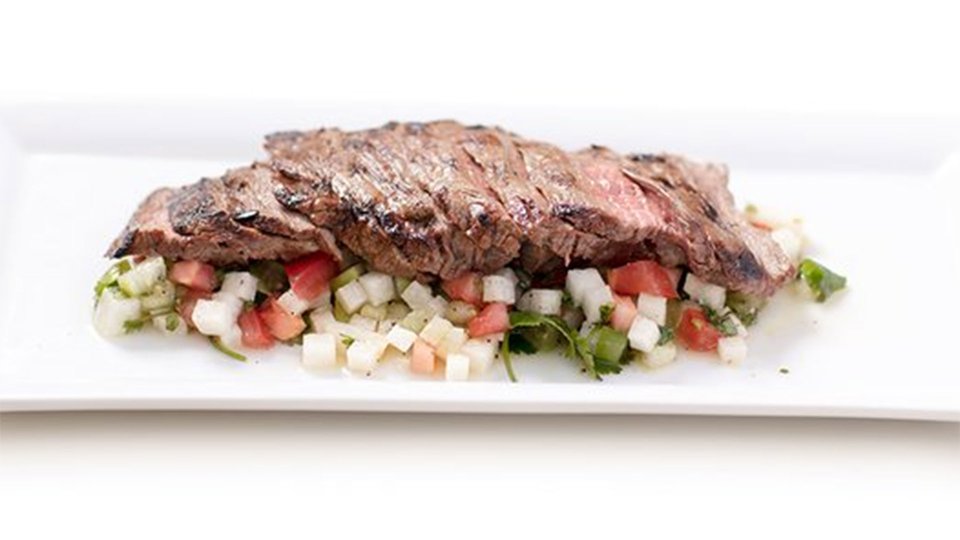 Flank Steak With Jicama Salsa