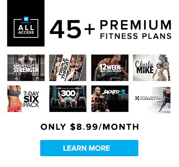 Access your true potential with over 45 premium fitness plans, only $8.99/month!