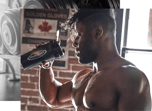 Athlete Drinking from Shaker