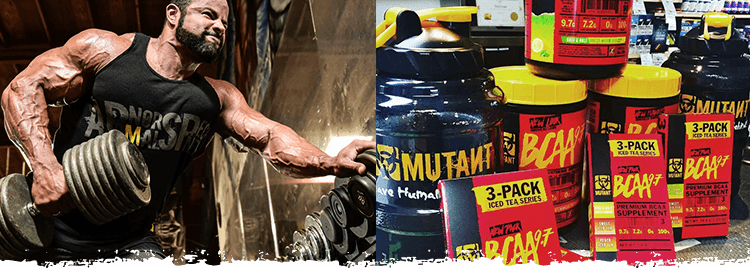 MUTANT Athlete with BCAA 9.7 Containers