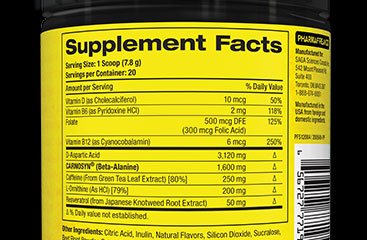 Supplement Facts Pannel