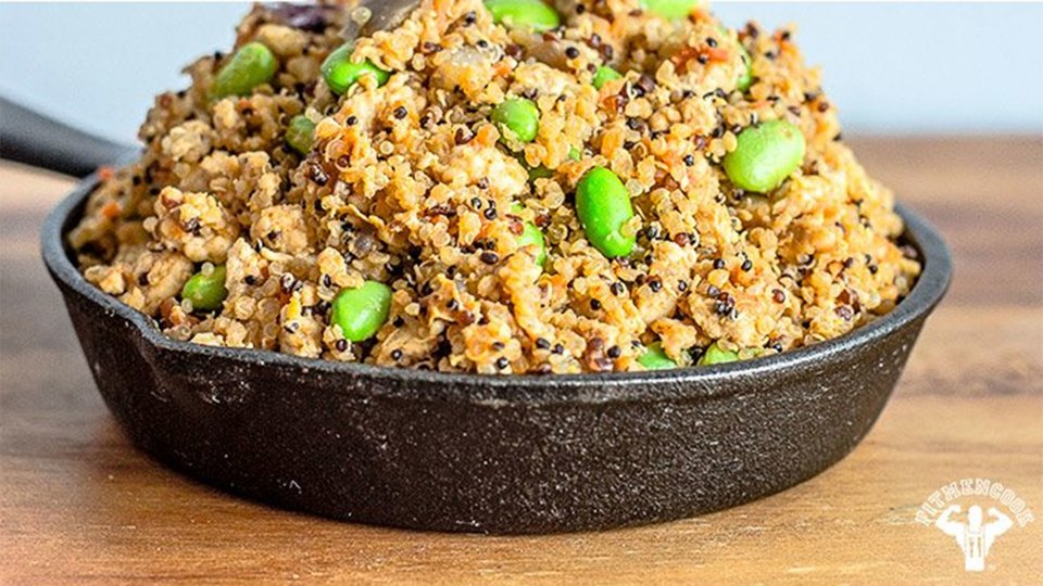 Spicy Chicken Fried Quinoa