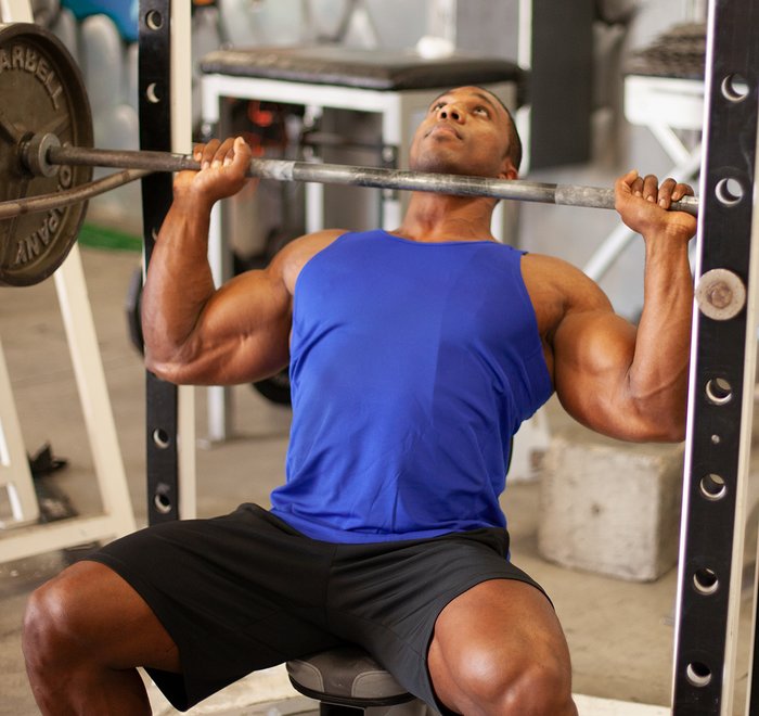 Seated Barbell Press